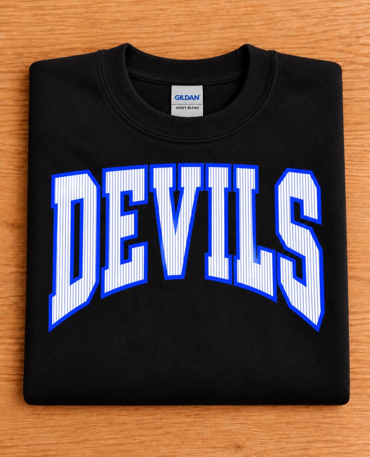 Devils Pinstripe Crewneck