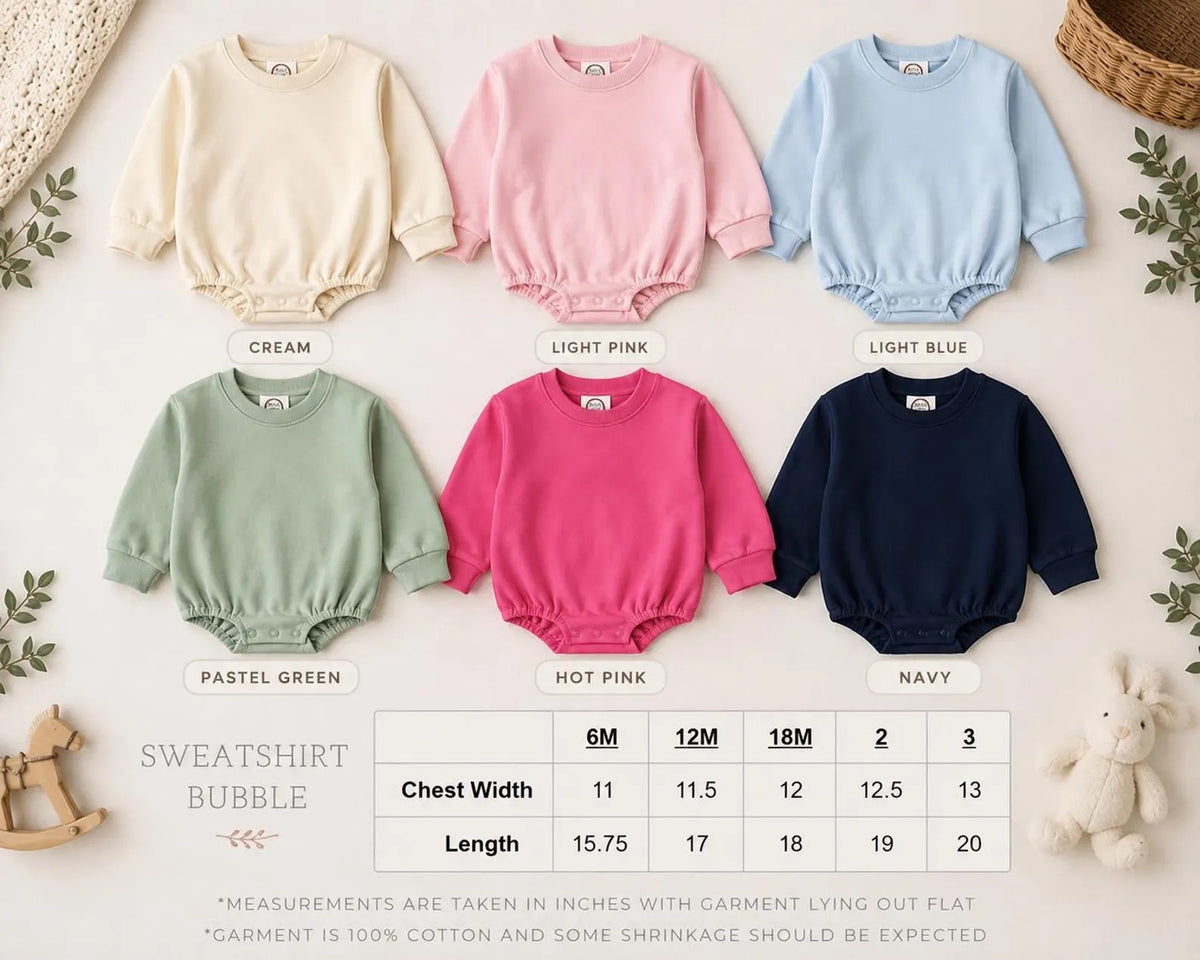 Personalized Baby Sweatshirt Bubble