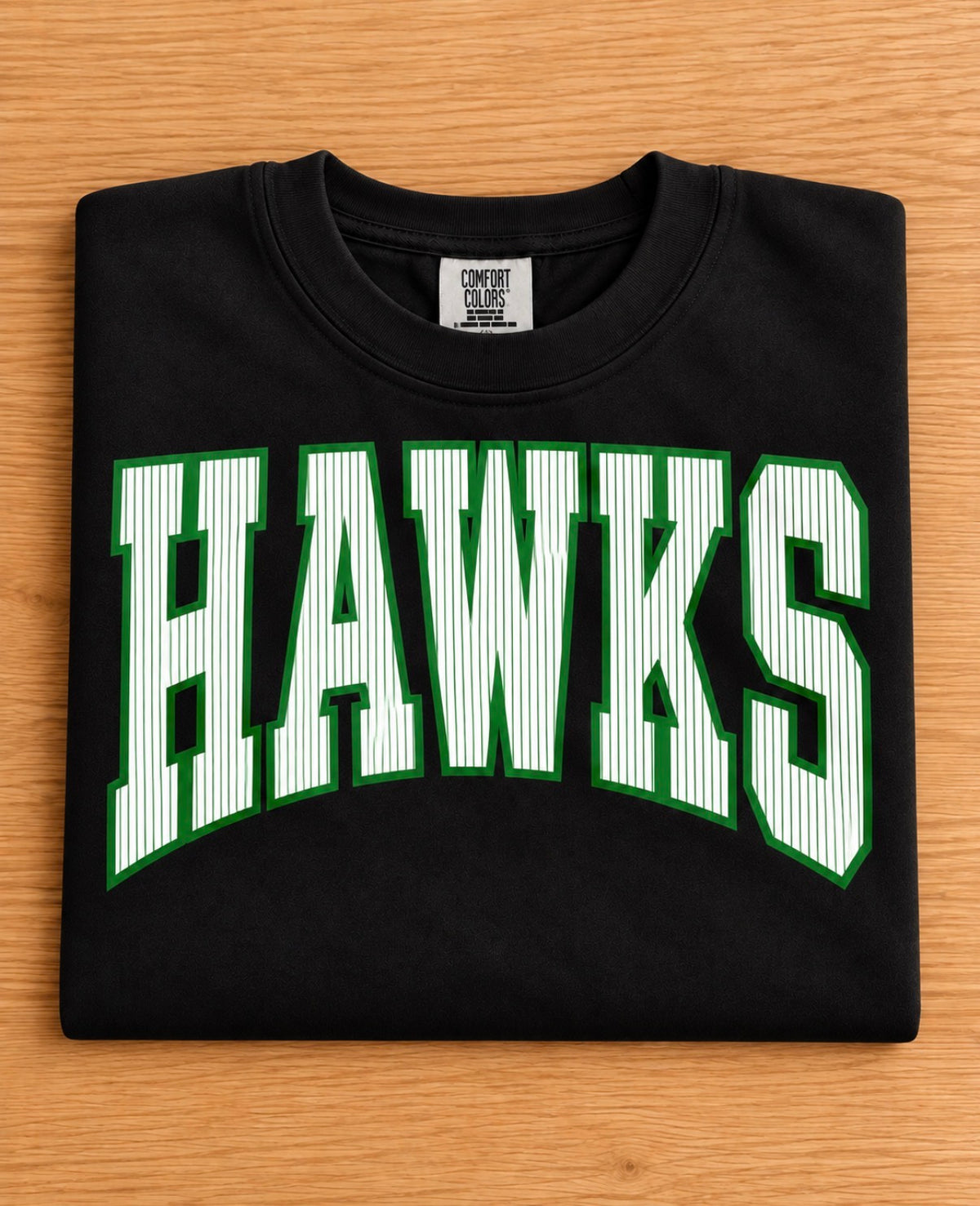 Hawks Pinstripe Varsity Long Sleeve Tee