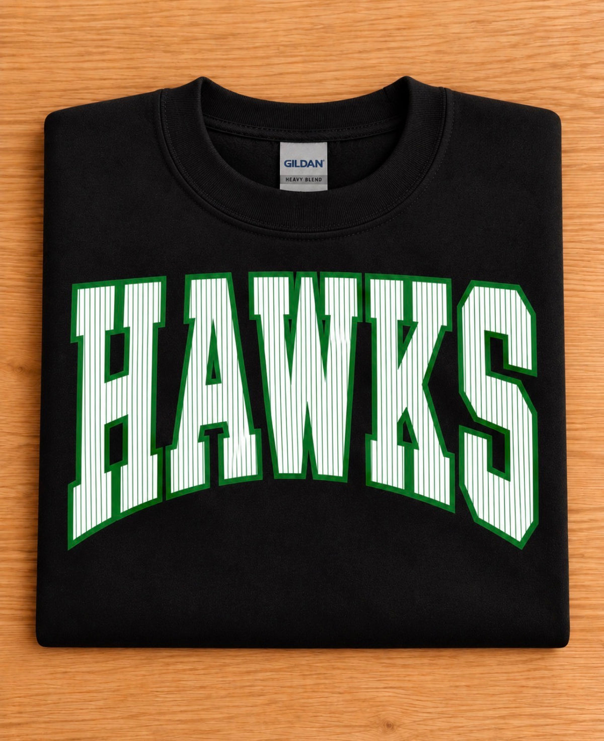 Hawks Pinstripe Crewneck