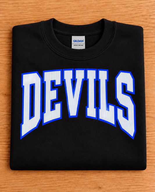 Devils Pinstripe Crewneck