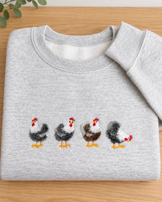 Fringe Chicken Sweatshirt, Adult