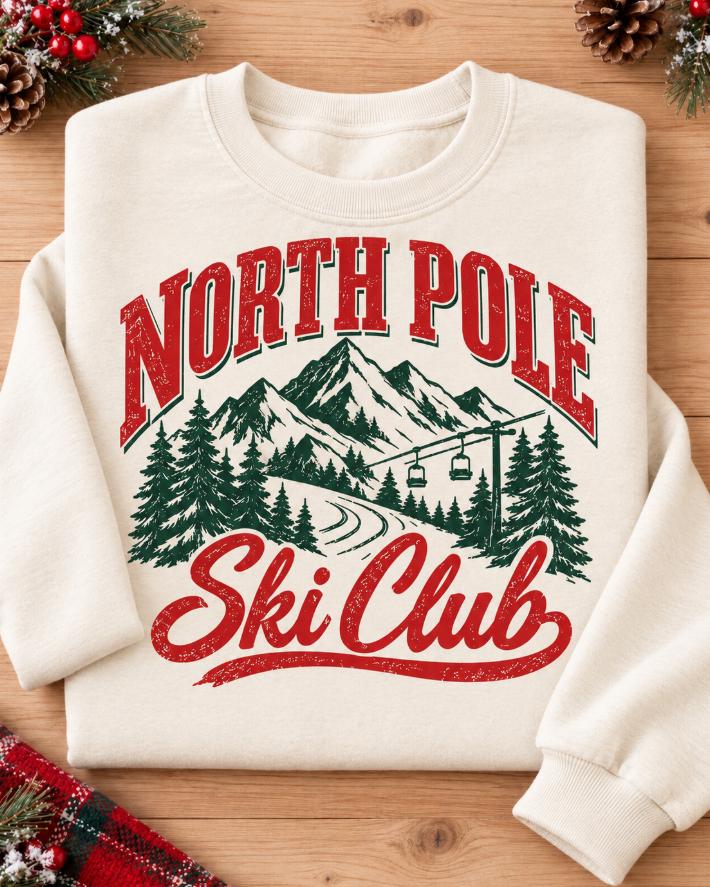 North Pole Ski Club graphic detail